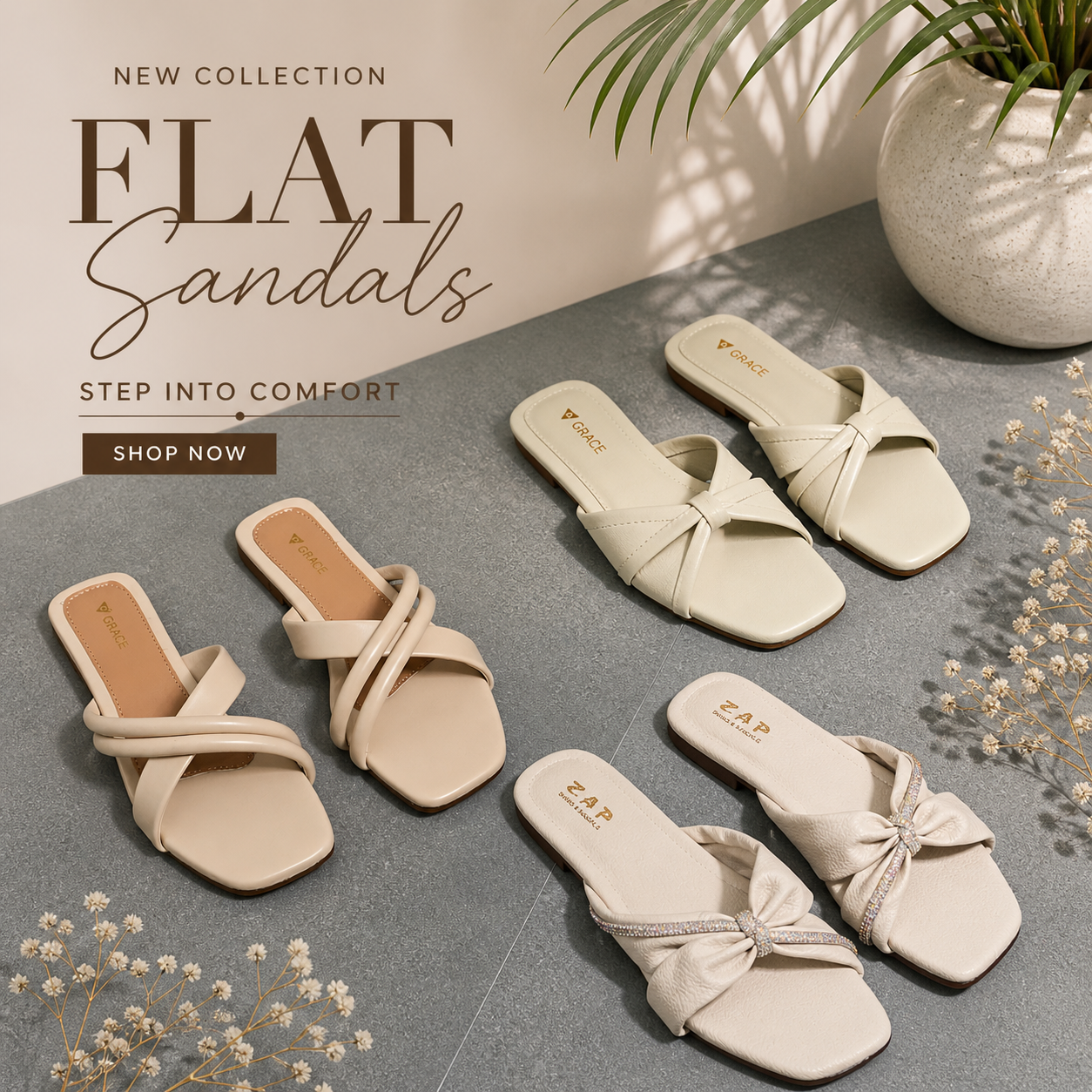 FLAT SANDALS